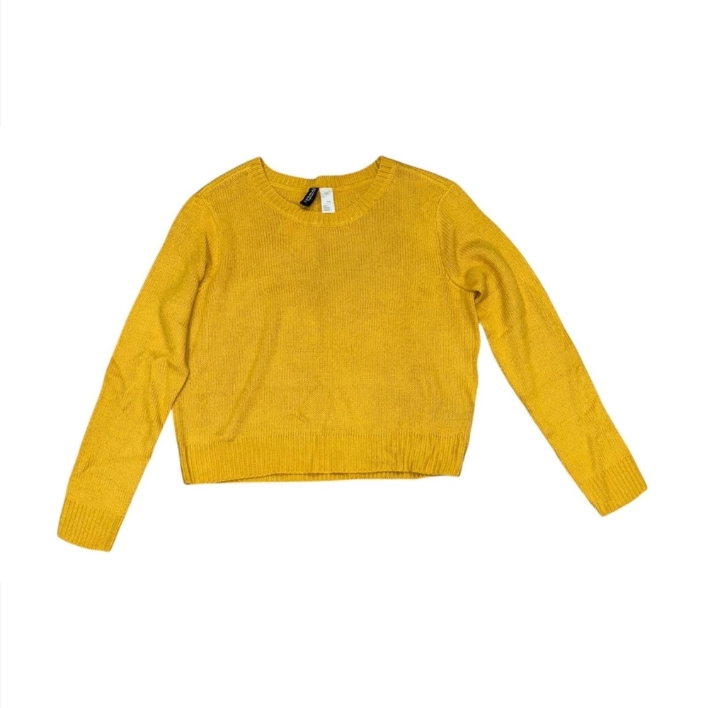 Mustard Crop Sweater From H&M - Picture 2 of 6